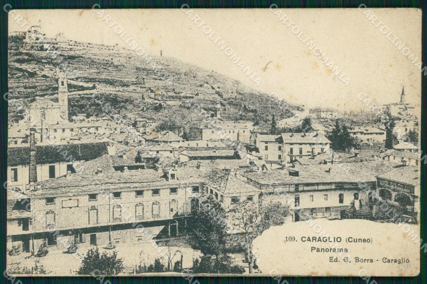 Cuneo Caraglio Panorama cartolina MT6177 – fronte
