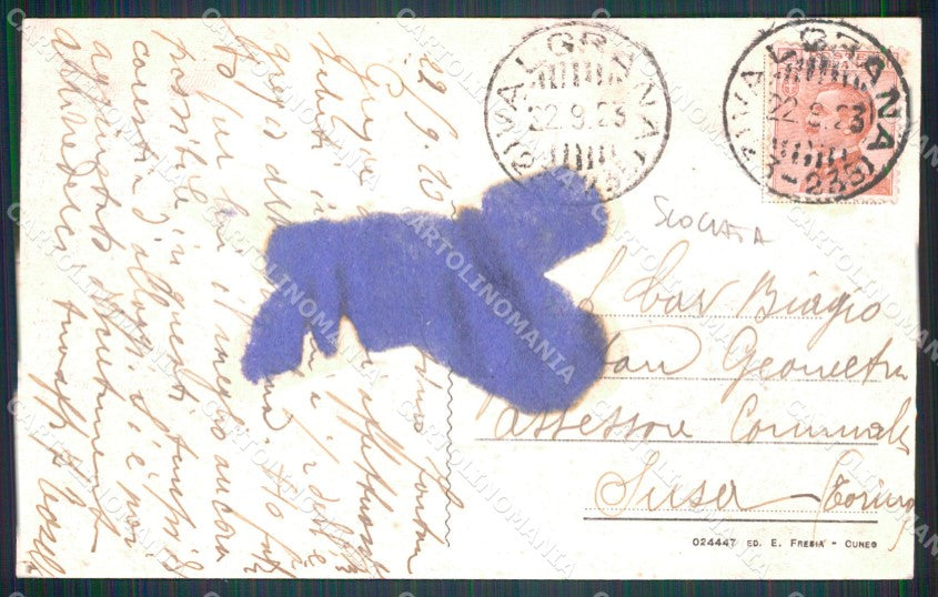 Cuneo Valgrana SCOLLATA cartolina MT6189 – retro
