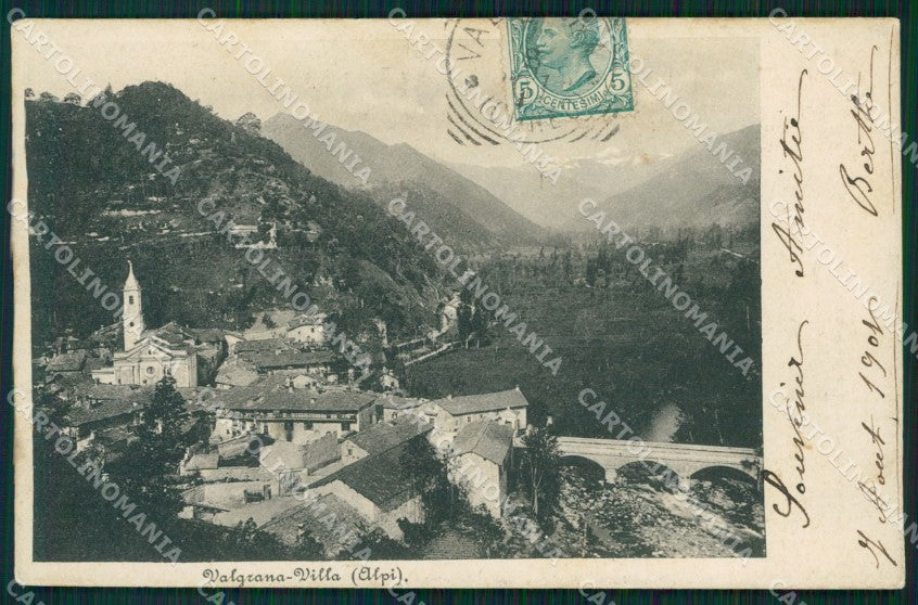 Cuneo Valgrana cartolina MT6192 – fronte