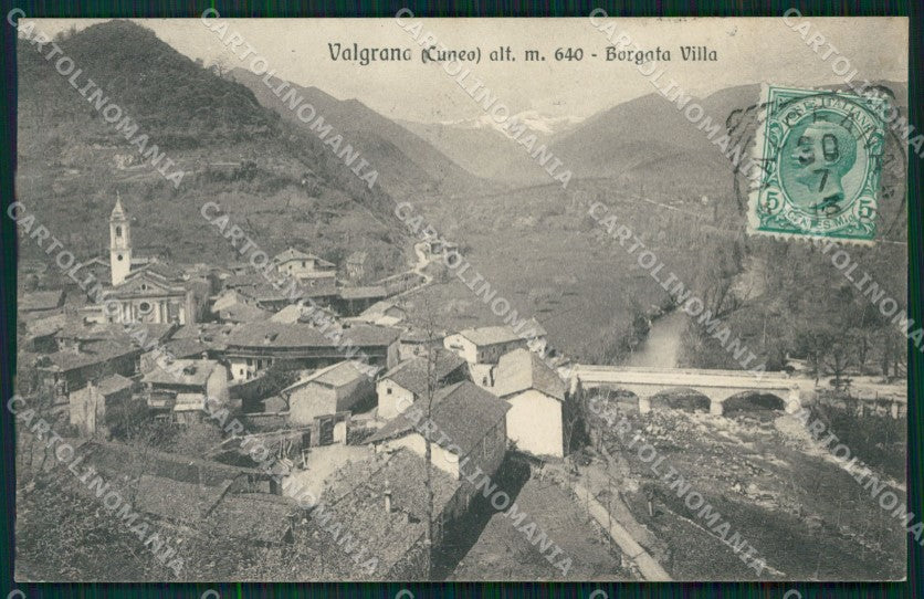 Cuneo Valgrana Borgata Villa cartolina MT6194 – fronte