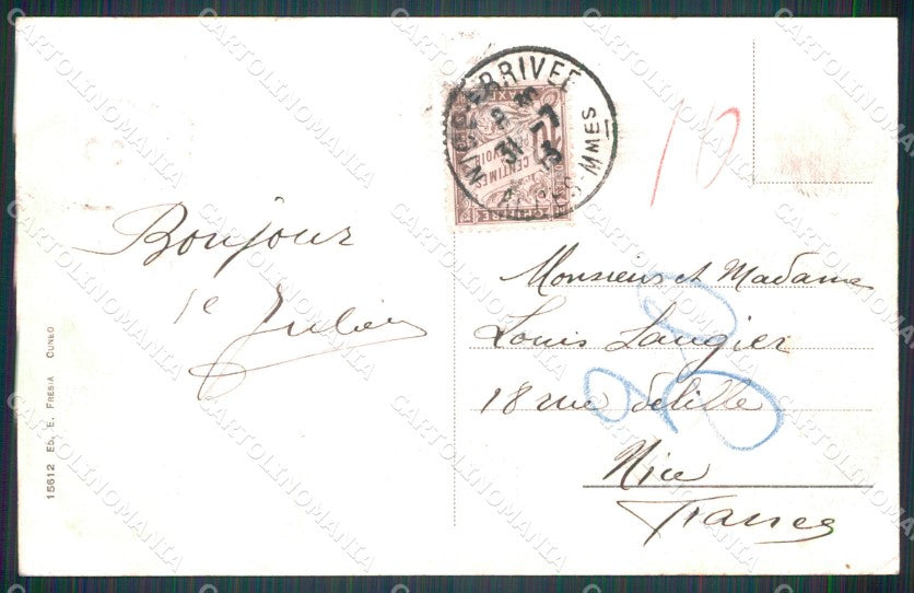 Cuneo Valgrana Borgata Villa cartolina MT6194 – retro