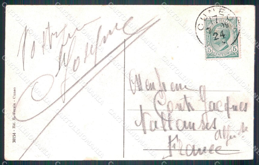 Cuneo Valgrana Montemale ABRASA cartolina MT6198 – retro