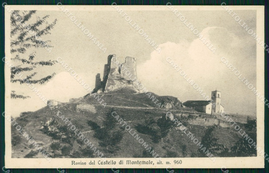 Cuneo Valgrana Montemale Castello cartolina MT6201 – fronte