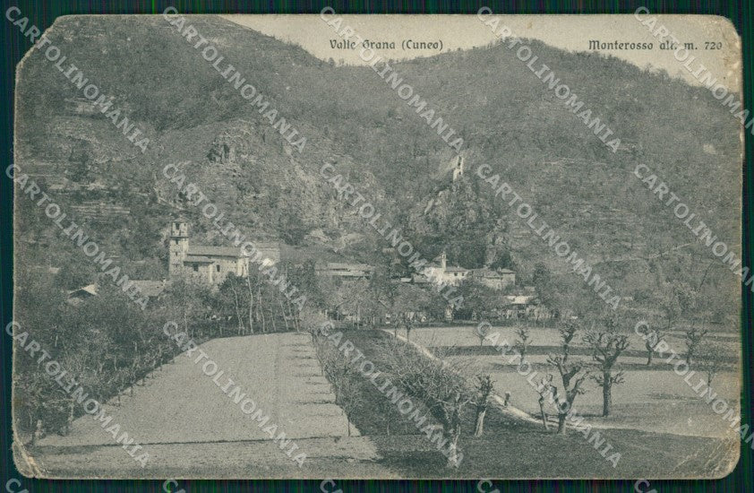 Cuneo Valle Grana Monterosso PIEGHE ANGOLO ROTTO cartolina MT6211 – fronte