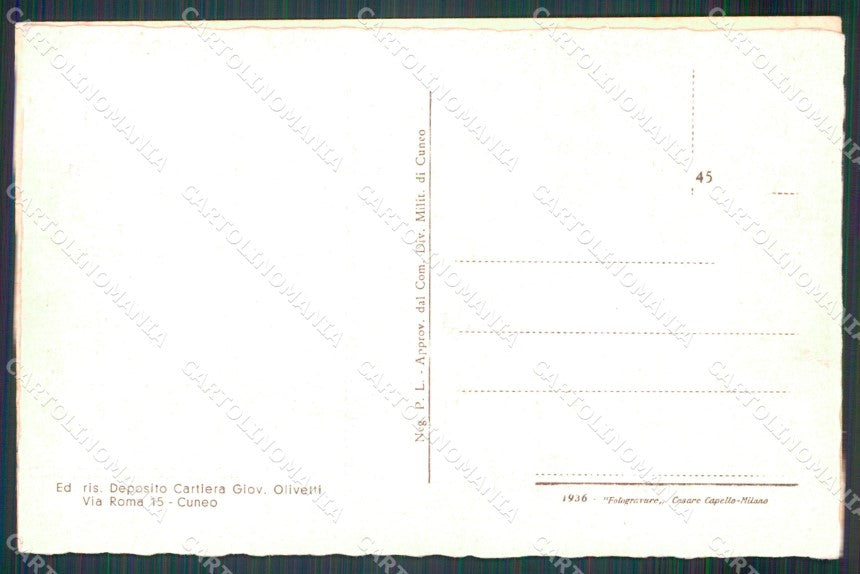 Cuneo Valle Grana Monterosso cartolina MT6212 – retro