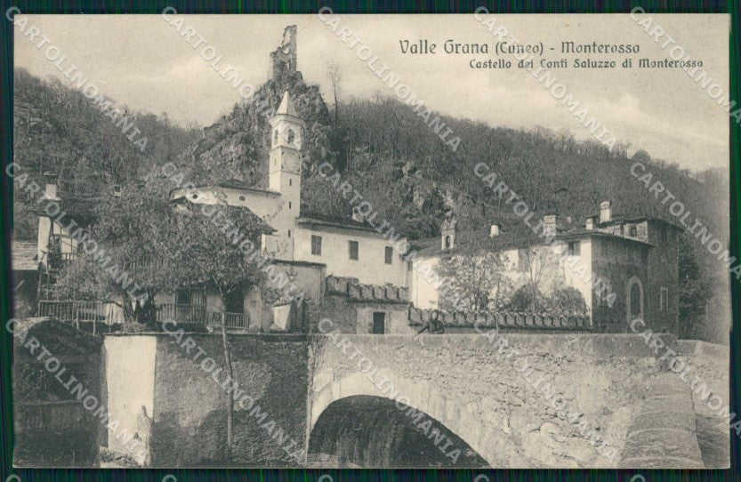 Cuneo Valle Grana Monterosso Castello Conti Saluzzo SCOLLATA cartolina MT6213 – fronte
