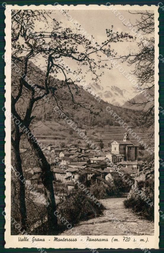 Cuneo Valle Grana Monterosso Panorama cartolina MT6215 – fronte