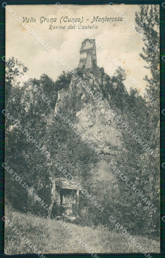 Cuneo Valle Grana Monterosso Rovine del Castello cartolina MT6217 – fronte