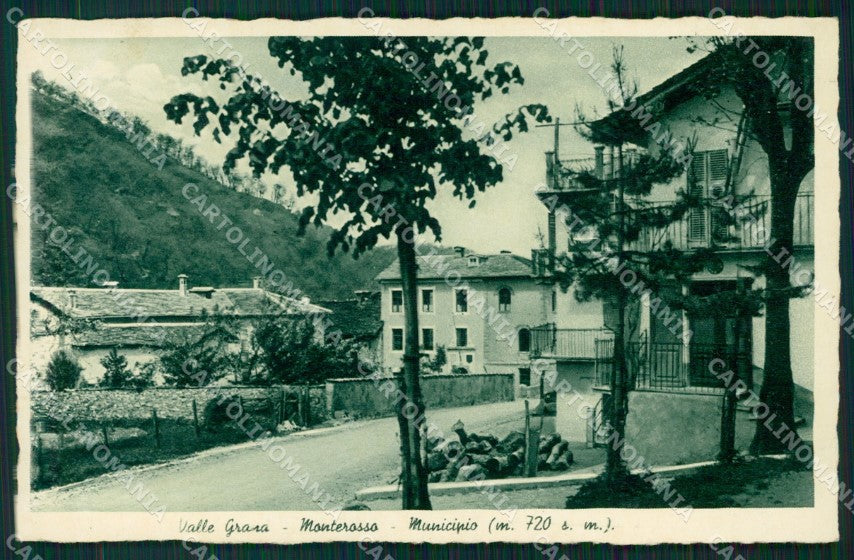 Cuneo Valle Grana Monterosso Municipio cartolina MT6220 – fronte