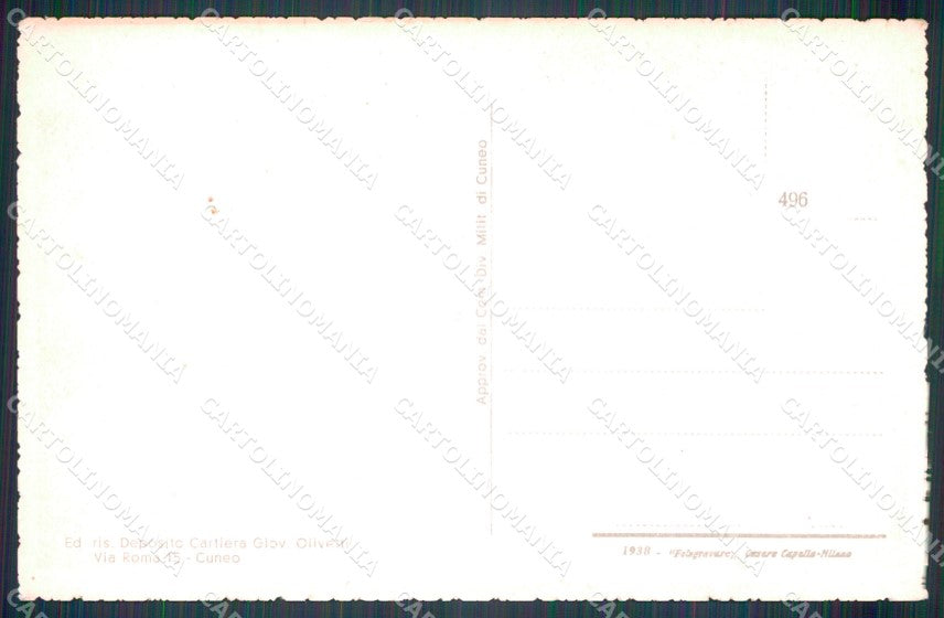 Cuneo Valle Grana Monterosso San Pietro cartolina MT6229 – retro