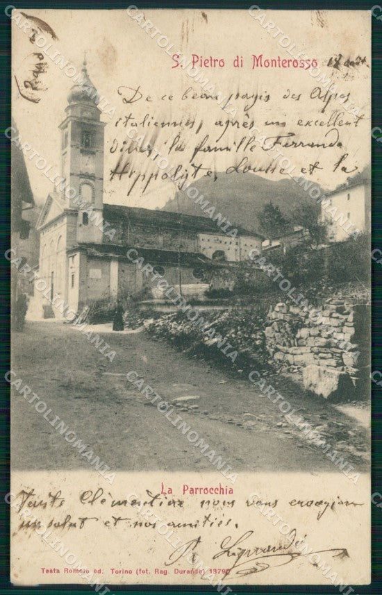 Cuneo Valle Grana Monterosso San Pietro cartolina MT6232 – fronte