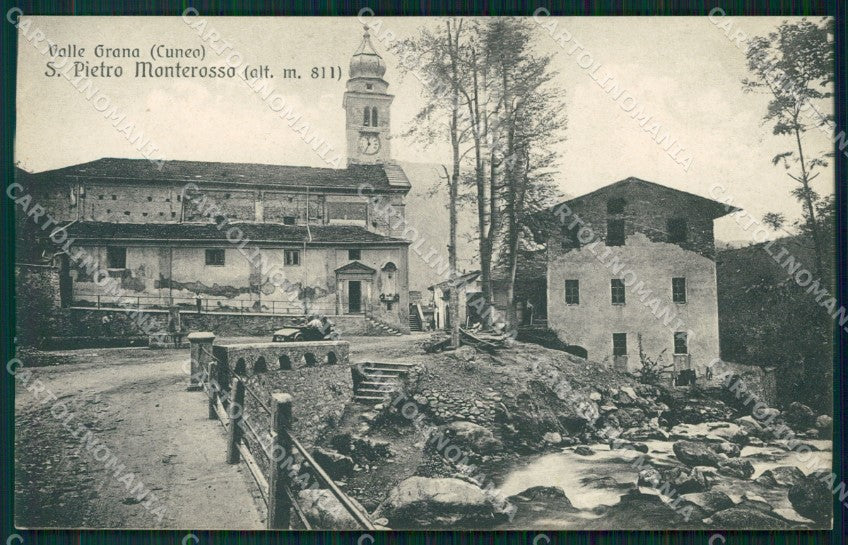 Cuneo Valle Grana Monterosso San Pietro cartolina MT6236 – fronte