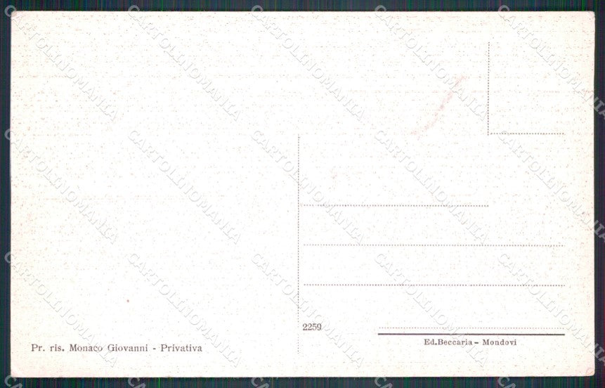 Cuneo Valle Grana Monterosso San Pietro Chiesa Parrocchiale cartolina MT6237 – retro