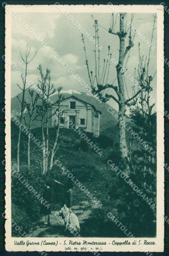 Cuneo Valle Grana Monterosso San Pietro Cappella San Rocco cartolina MT6240 – fronte