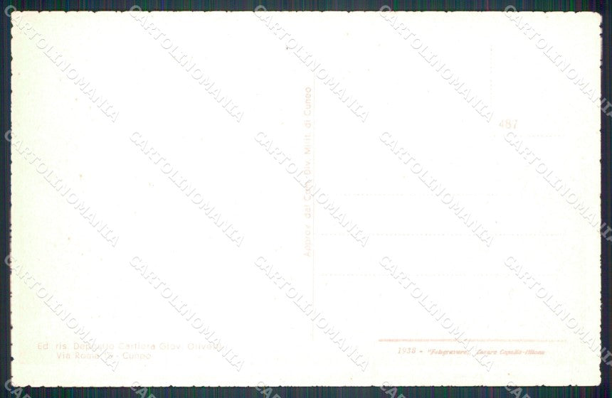 Cuneo Valle Grana Monterosso San Pietro Cappella San Rocco cartolina MT6242 – retro