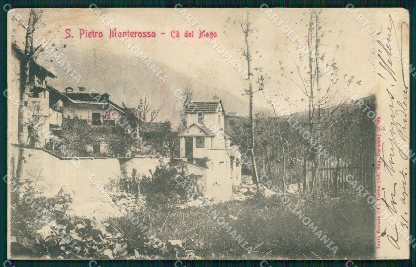 Cuneo Valle Grana Monterosso San Pietro Ca del Mago SCOLLATA cartolina MT6243 – fronte