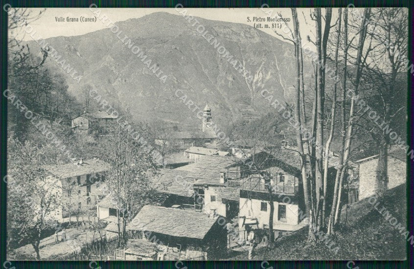 Cuneo Valle Grana Monterosso San Pietro cartolina MT6249 – fronte