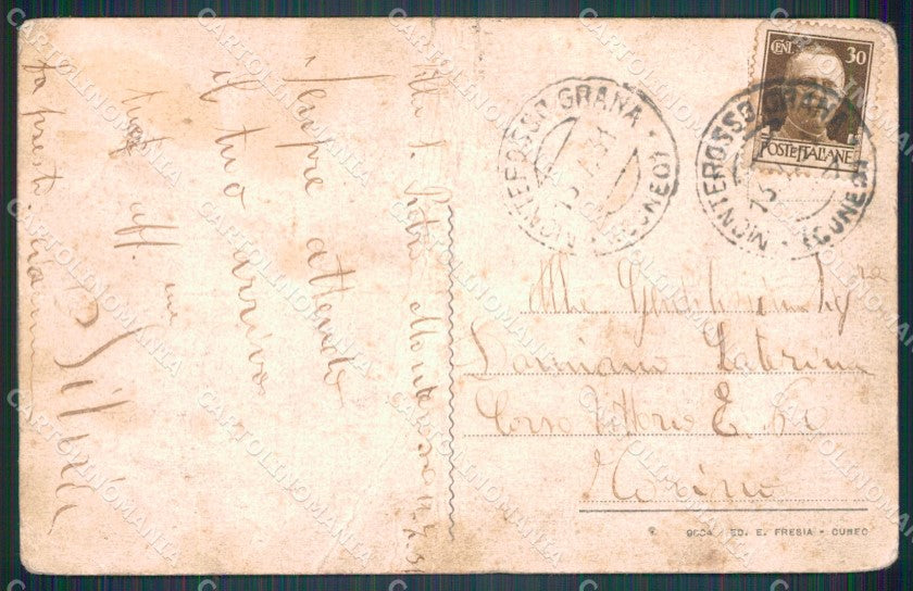 Cuneo Valle Grana Monterosso San Pietro PIEGATA cartolina MT6250 – retro