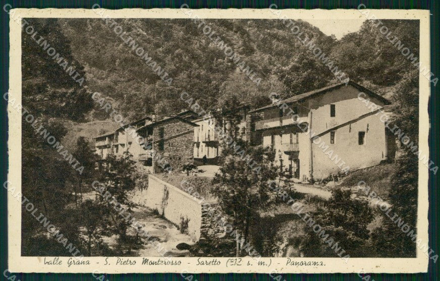 Cuneo Valle Grana Monterosso San Pietro Saretto cartolina MT6253 – fronte
