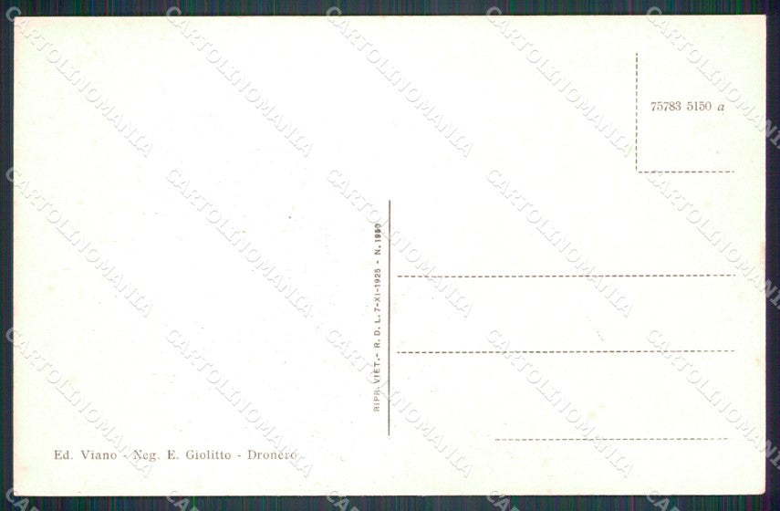 Cuneo Valle Grana Monterosso San Pietro Saretto Motocicletta cartolina MT6254 – retro