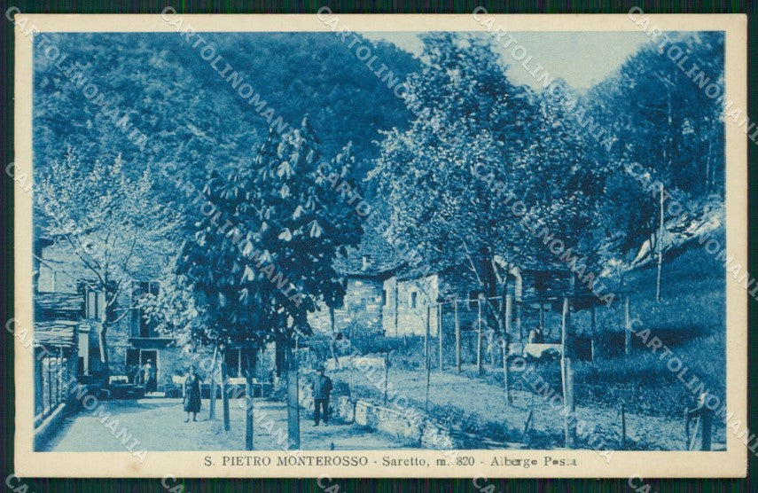 Cuneo Valle Grana Monterosso San Pietro Saretto Albergo Posta cartolina MT6255 – fronte