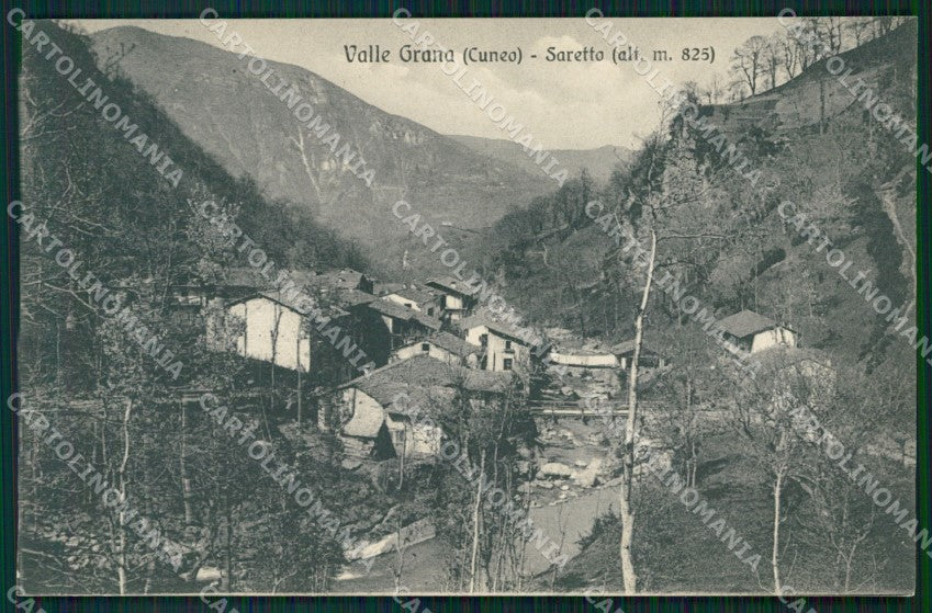 Cuneo Valle Grana Monterosso San Pietro Saretto cartolina MT6258 – fronte