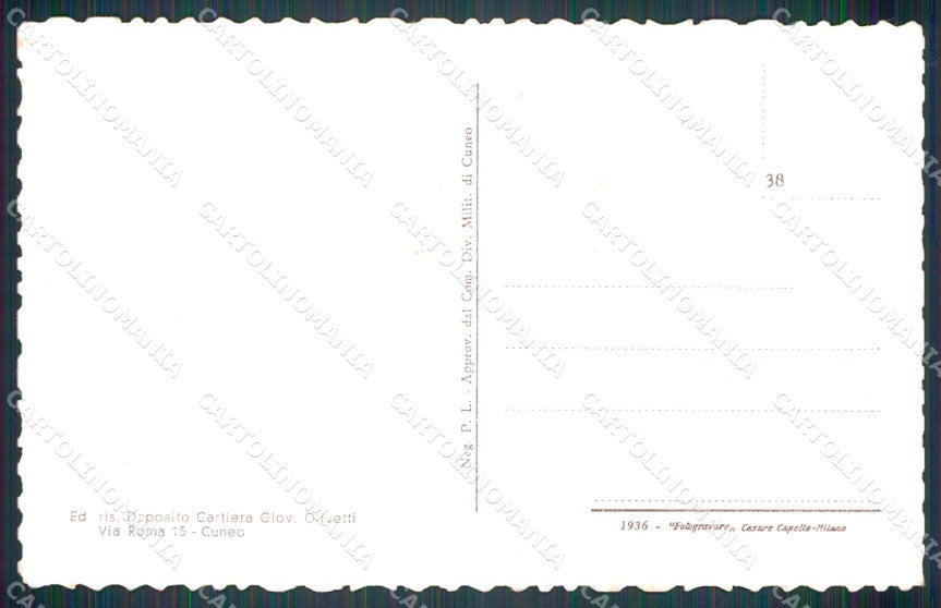 Cuneo Valle Grana Monterosso Santuario Santa Lucia cartolina MT6261 – retro