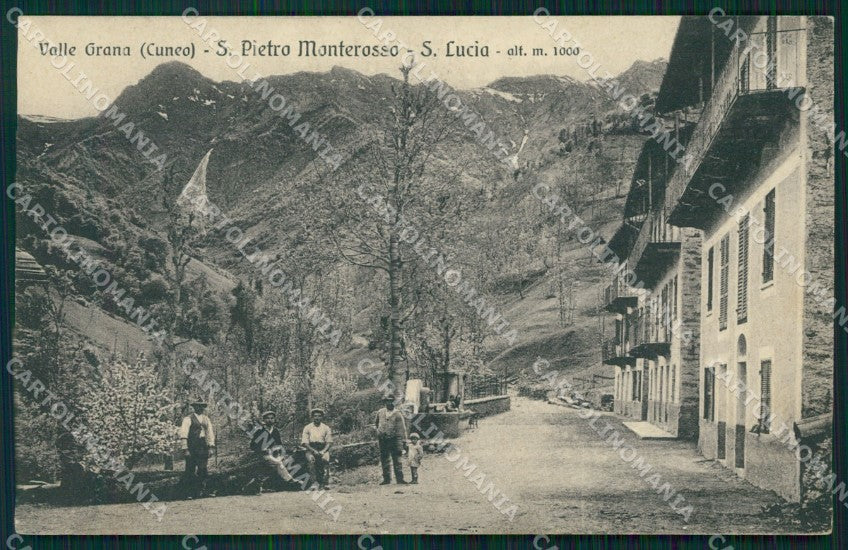 Cuneo Valle Grana Monterosso San Pietro Santa Lucia cartolina MT6262 – fronte