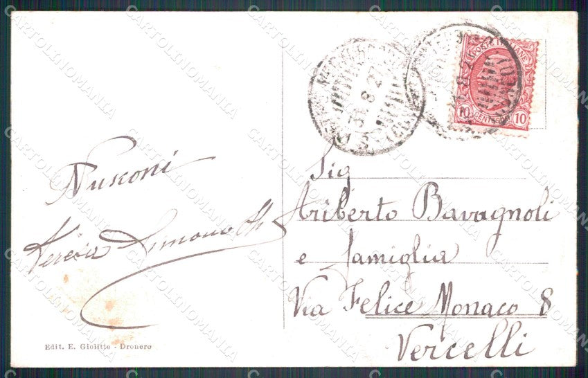 Cuneo Valle Grana Monterosso San Pietro Santa Lucia cartolina MT6266 – retro