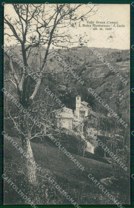 Cuneo Valle Grana Monterosso San Pietro Santa Lucia cartolina MT6267 – fronte