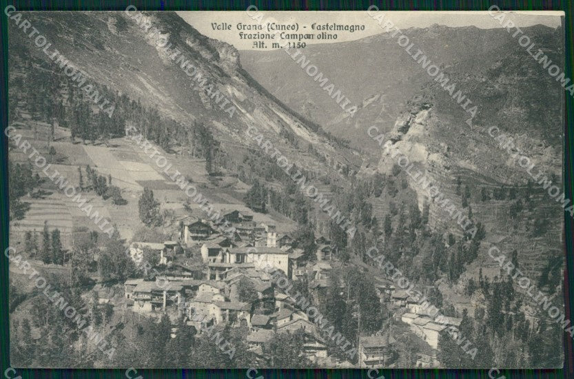 Cuneo Castelmagno Valle Grana Campomolino cartolina MT6270 – fronte