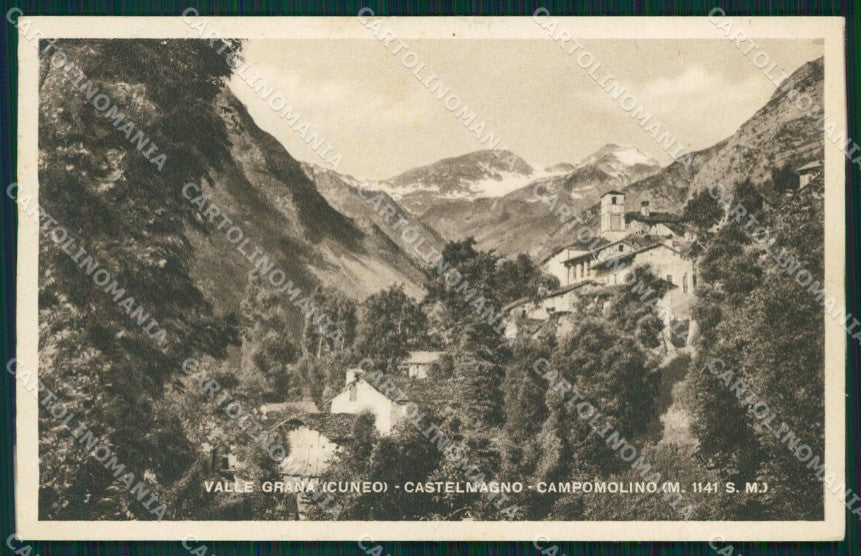 Cuneo Castelmagno Valle Grana Campomolino cartolina MT6272 – fronte