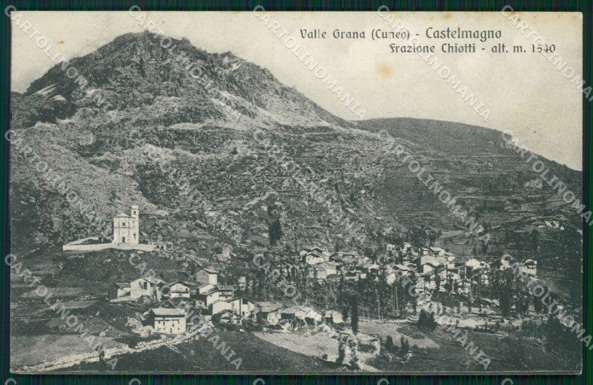 Cuneo Castelmagno Valle Grana Chiotti cartolina MT6274 – fronte