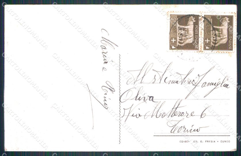 Cuneo Castelmagno Valle Grana Chiotti cartolina MT6274 – retro
