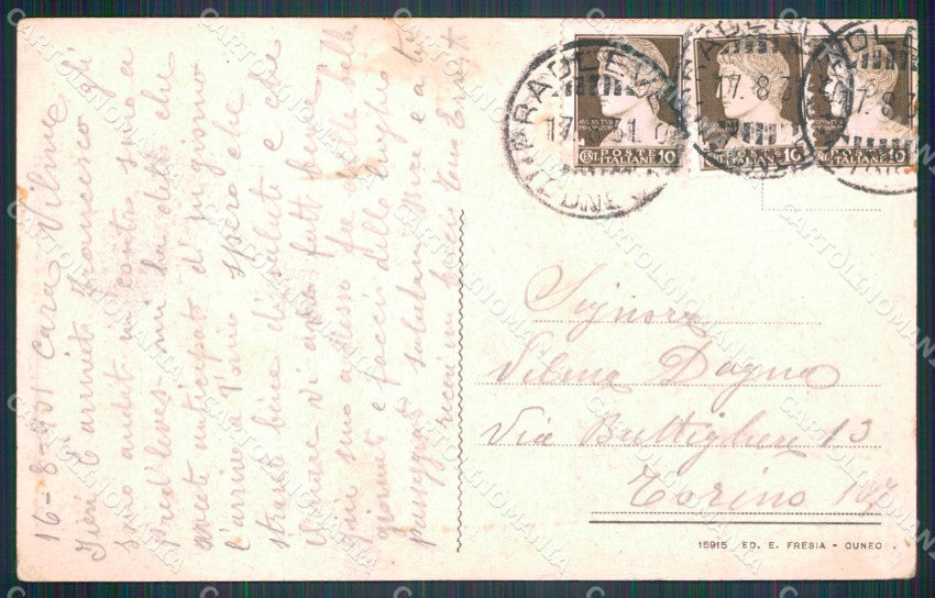 Cuneo Castelmagno Valle Grana Chiappi MACCHIE cartolina MT6276 – retro