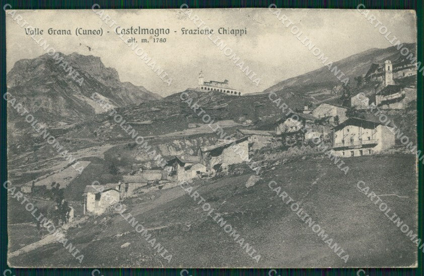 Cuneo Castelmagno Valle Grana Chiappi cartolina MT6279 – fronte