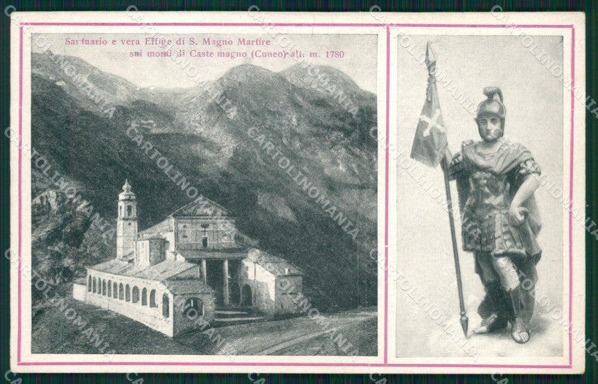 Cuneo Castelmagno Valle Grana Santuario San Magno cartolina MT6281 – fronte