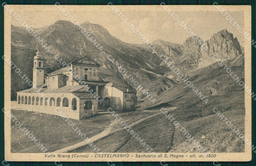 Cuneo Castelmagno Valle Grana Santuario San Magno cartolina MT6283 – fronte