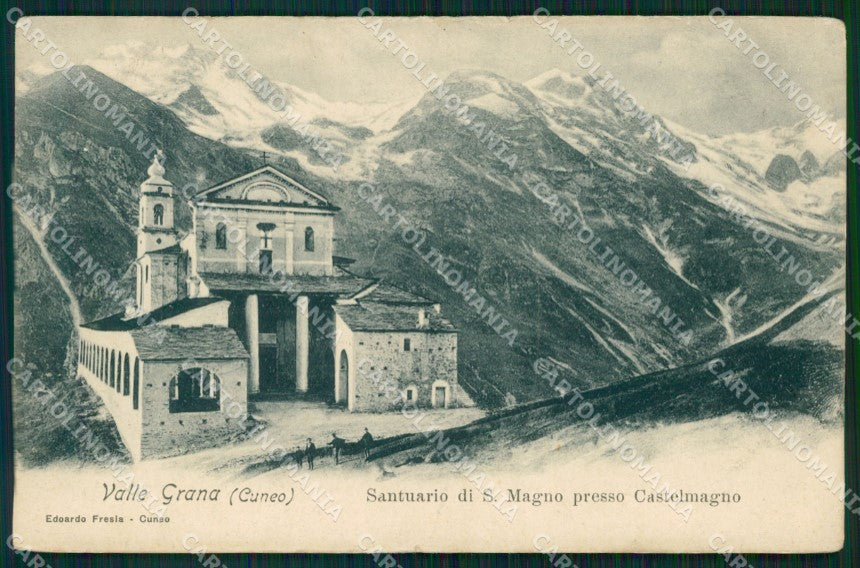 Cuneo Castelmagno Valle Grana Santuario San Magno cartolina MT6285 – fronte