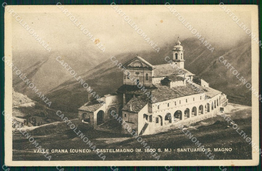 Cuneo Castelmagno Valle Grana Santuario San Magno cartolina MT6287 – fronte
