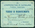 Cuneo Castelmagno Valle Grana Pradleves Cooperativa Consumo Tessera PIEGA MT6291 – fronte