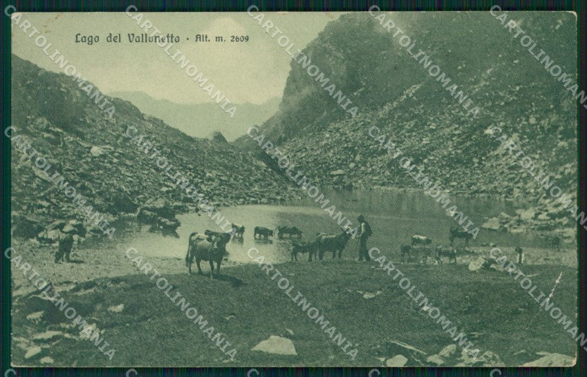 Cuneo Lago del Vallonetto Torino Susa ? PIEGA cartolina MT6293 – fronte