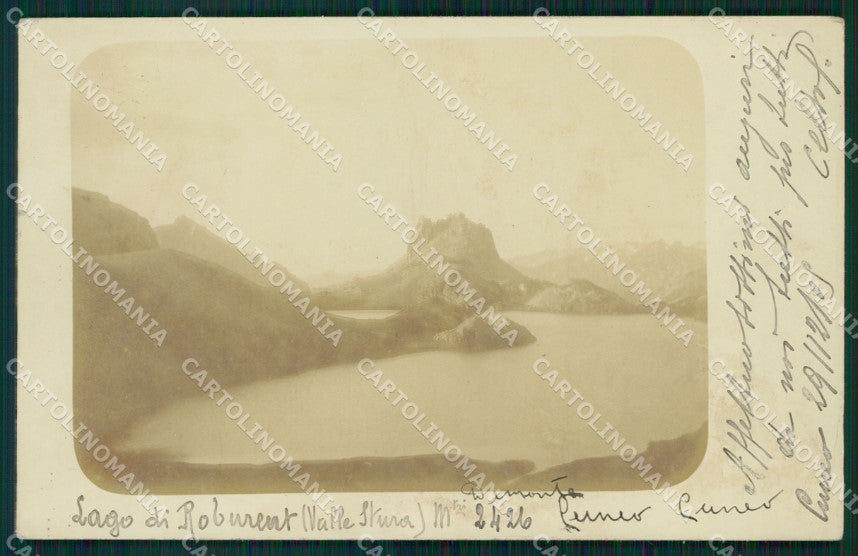 Cuneo Argentera Lago di Roburent Foto cartolina MT6294 – fronte