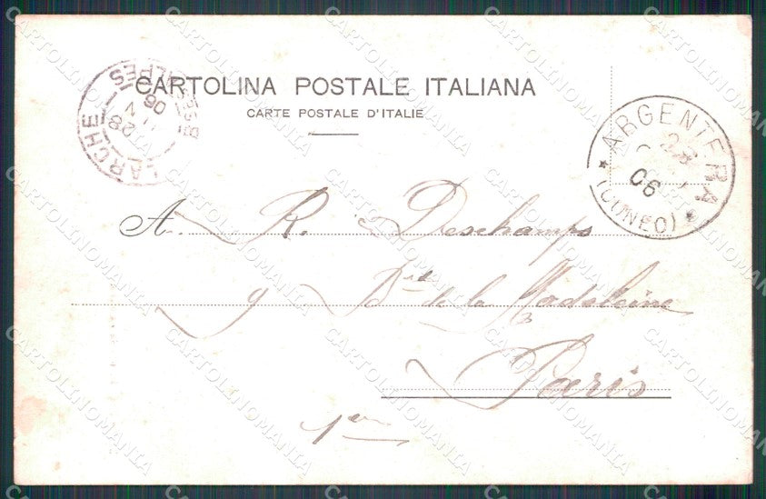 Cuneo Argentera Lago di Roburent cartolina MT6295 – retro