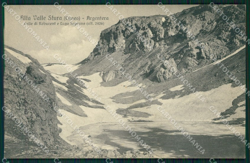 Cuneo Argentera Colle di Roburent cartolina MT6296 – fronte
