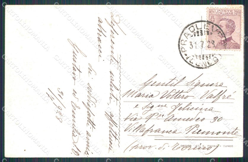 Cuneo Pradleves Regione Castello cartolina MT6298 – retro
