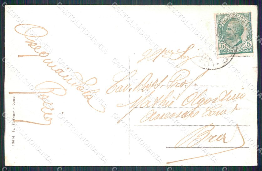 Cuneo Pradleves Borgata Castello PIEGA cartolina MT6304 – retro