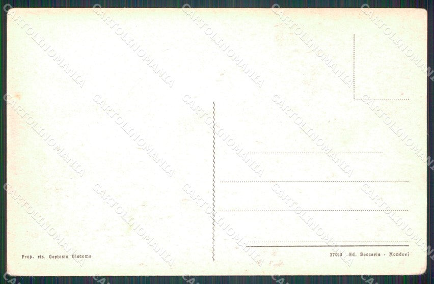 Cuneo Pradleves Grande Albergo del Castello cartolina MT6312 – retro
