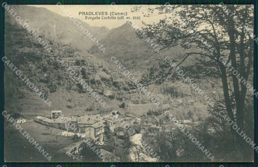 Cuneo Pradleves Borgata Castello cartolina MT6316 – fronte