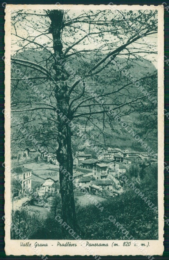 Cuneo Pradleves Panorama cartolina MT6318 – fronte